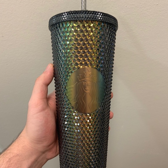 RARE Starbucks Gold & Black Bling tumbler cup - Picture 2 of 2